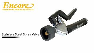 1.15 gpm Fan Knife Spray Valve Assembly with Grip - KL50 Y002 FS