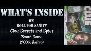Clue: Secrets and Spies Board Game (2009, Hasbro) -- What's Inside