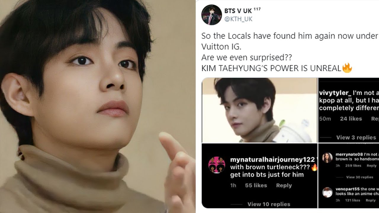 BTS's V Goes Viral Among Locals As The Brown Turtleneck Guy From Latest Louis  Vuitton Video - Koreaboo