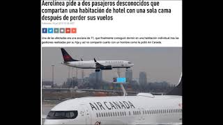 Air Canada: Pide a 2 pasajeros que compartan la misma habitación (1 sola cama)