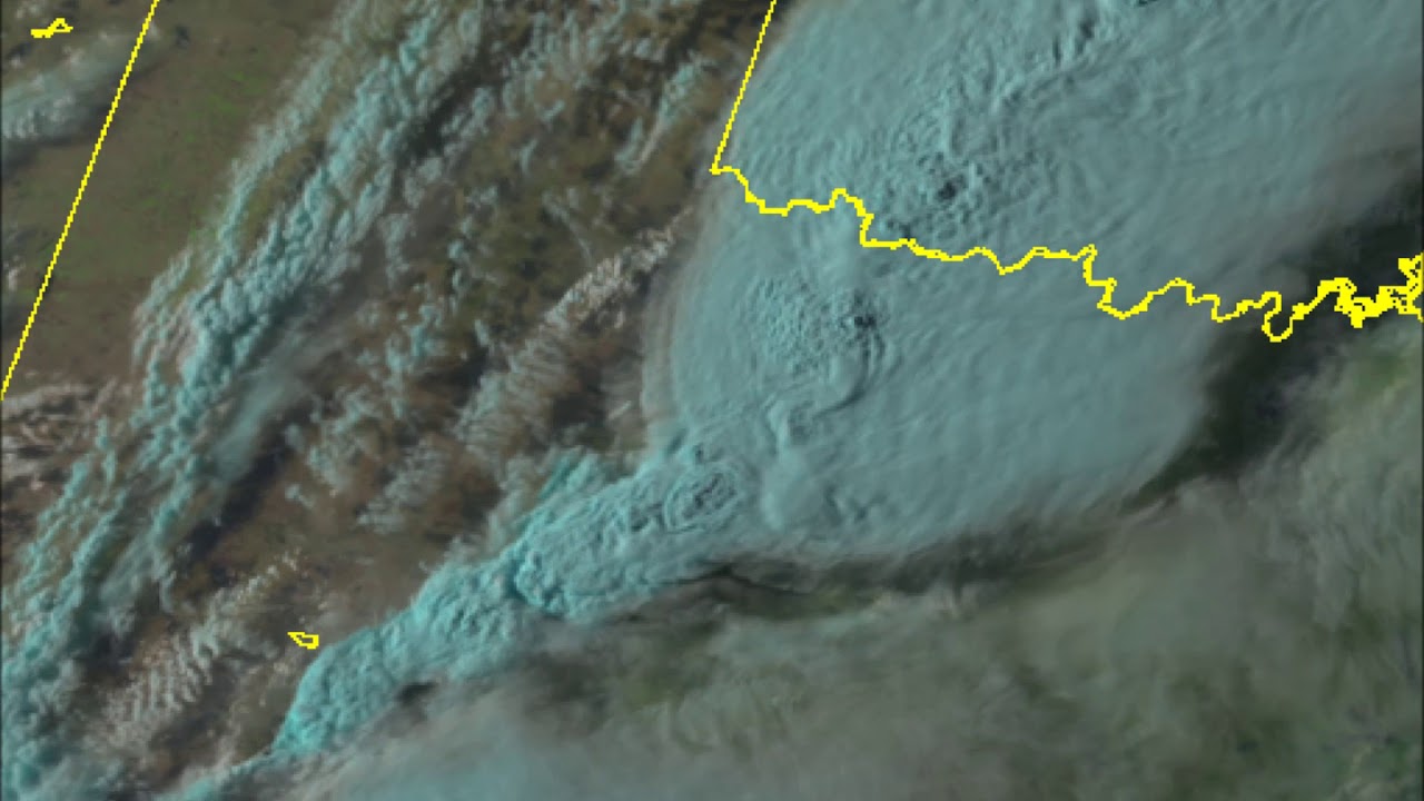 GOES East One-Minute Imagery of Severe Thunderstorms in Texas and Oklahoma