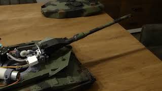 1:16 Leopard 2A6 build, first test firing sequence