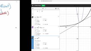 Create Linear, Quadratic, and Exponential Regression (Desmos)