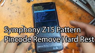 Symphony Z15 Pattern Pincode Remove Hard Rest Done |