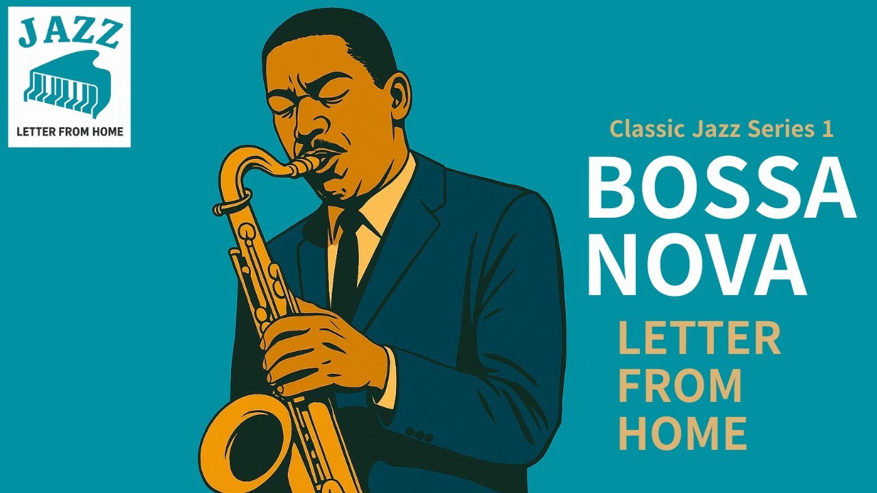 Cozy Bossa Nova Jazz with Vintage LP Cover Animation | Smooth