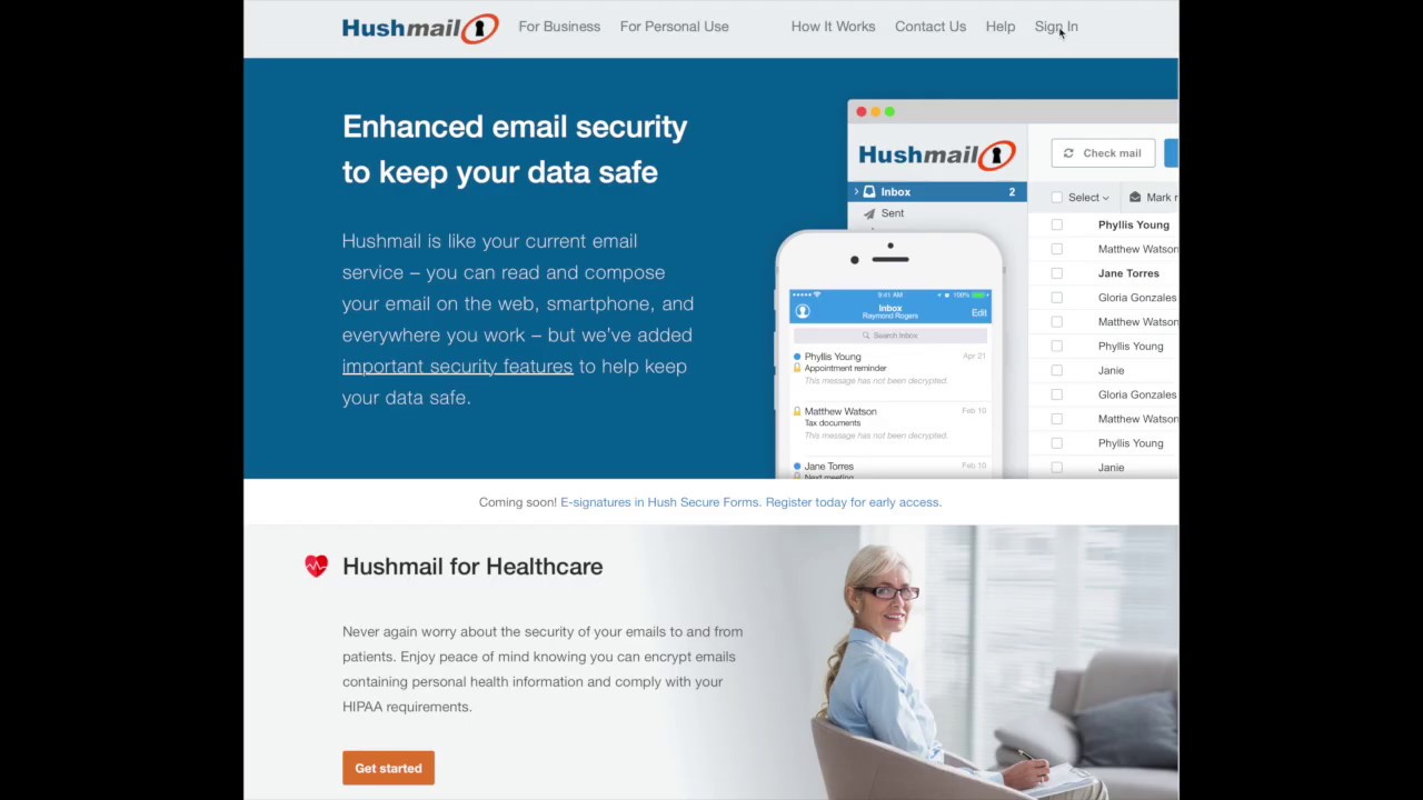 How to sign in to your Hushmail account YouTube