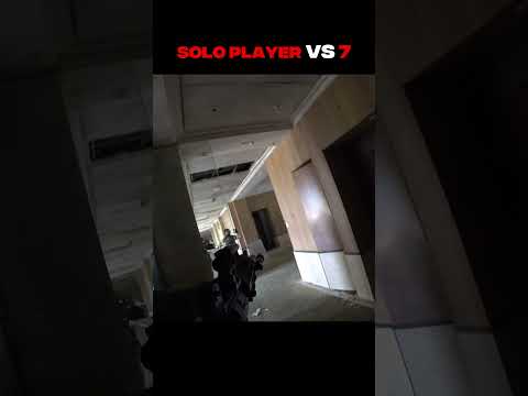 solo player vs 7 #airsoft #airsoftcqb #w #warzone #paintballfit #war #fakegun #milsim #paintball