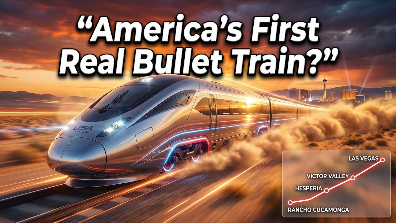 Brightline West High-Speed Rail Explained | 200 MPH Train from Las Vegas to California by 2029 ! 