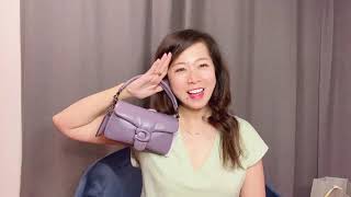 2021 Coach Mini Tabby Pillow Bag Review- Vintage Purple screenshot 5