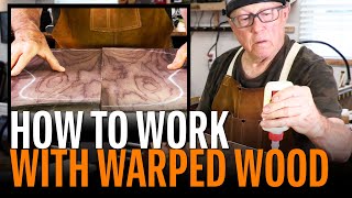 Working with warped wood: flattening and joining