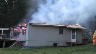 LIVE FIRE House Burning SSI TimeLapse