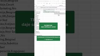 Kako automatski uneti email adrese u Excel-u? #excelgrasic #exceltips #exceltricks