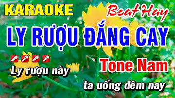 Karaoke Ly Rượu Đắng Cay (Beat Hay) Nhạc Sống Tone Nam | Hoài Phong Organ