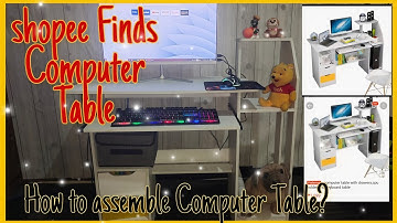 how to assemble computer table | step by step | Shopee Finds