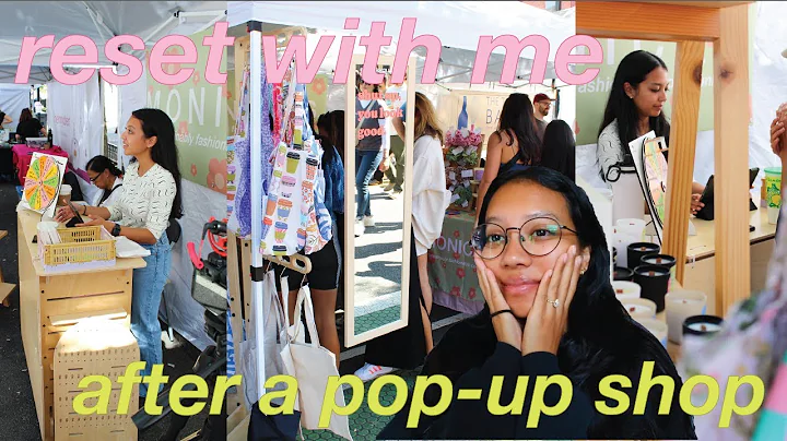 how I reset after a big craft fair pop-up shop // small business owner vlog