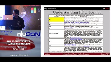 nullcon Goa 2013 - SMS  to Meterpreter - Fuzzing USB Modems - By Rahul Sasi