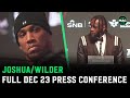 Deontay Wilder &amp; Anthony Joshua Same Night Press Conference