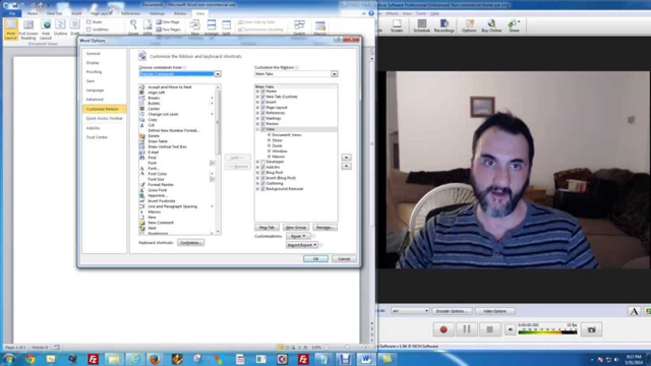 VBA Word 2010 Intro - YouTube