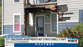 The Vault apartment complex is empty as hundreds are forced to vacate the property