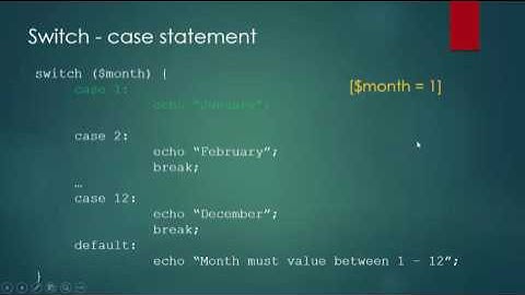 PHP สำหรับผูเริ่มต้น - Switch Case
