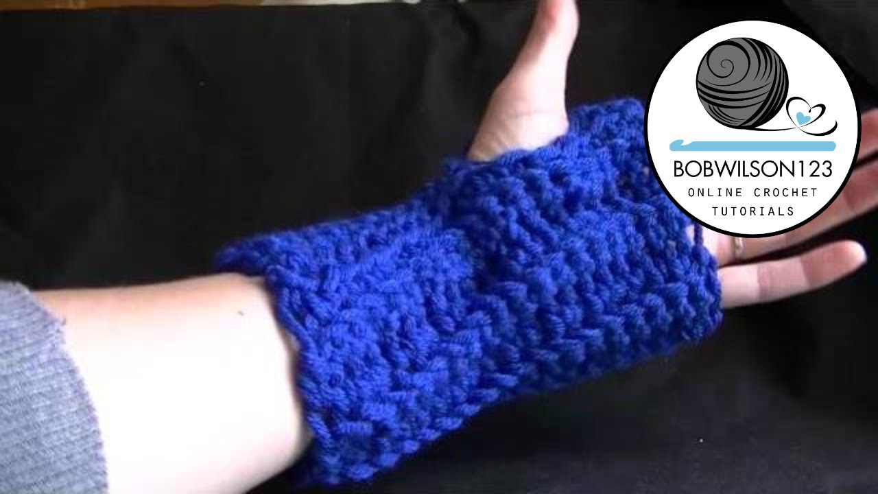 Easy Crochet Fingerless Gloves Part 1 of 2 Tutorial YouTube