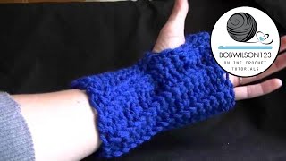 Easy Crochet Fingerless Gloves Part 1 of 2 Tutorial