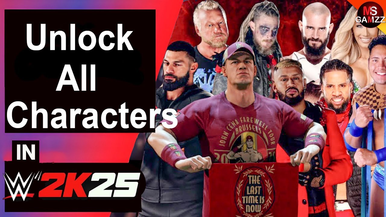 how-to-unlock-all-characters-in-wwe-2k25-youtube