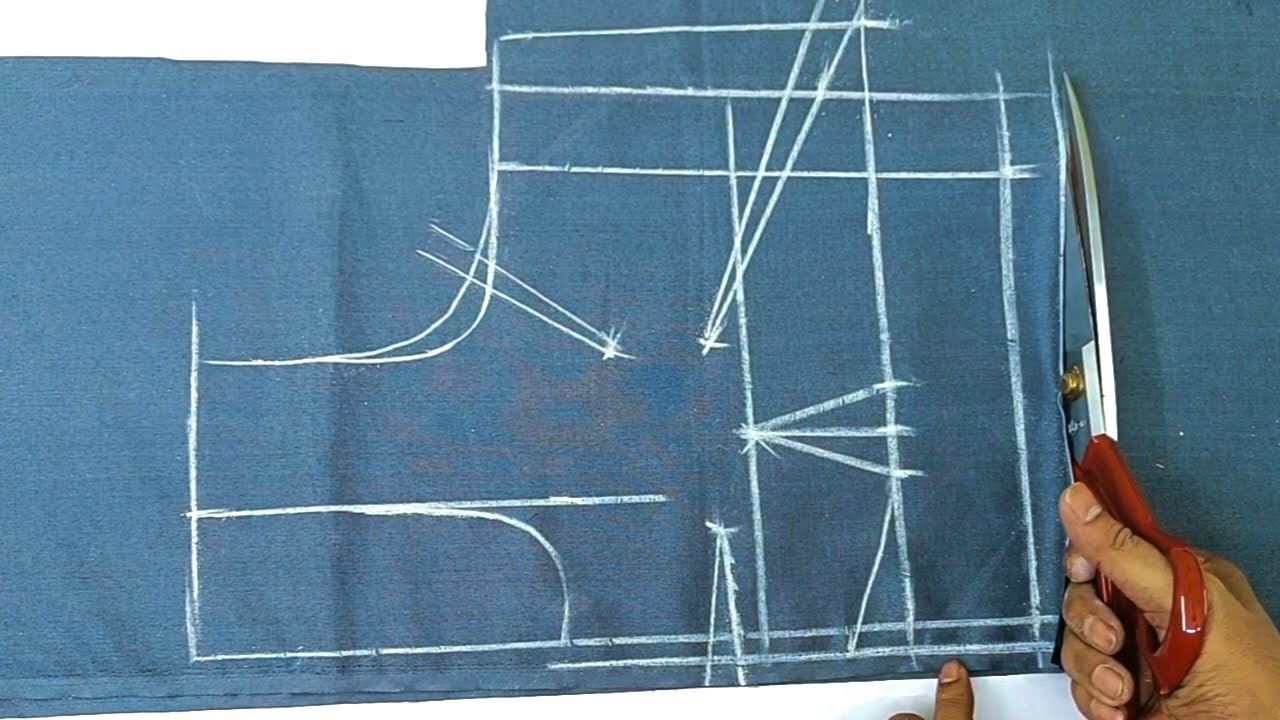 4 Tucks Belt Blouse Cutting और Stitching  करने का सही तरीक़ा / Perfect 4 Tucks Blouse Cutting