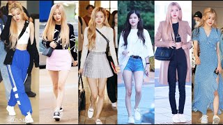 BLACKPINK ROSE AIRPORT FASHION STYLE 2016 - 2019