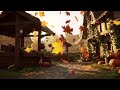 Cozy Autumn Village Work Jazz 🍁 Relaxing Smooth Jazz Music for Study and Productivity