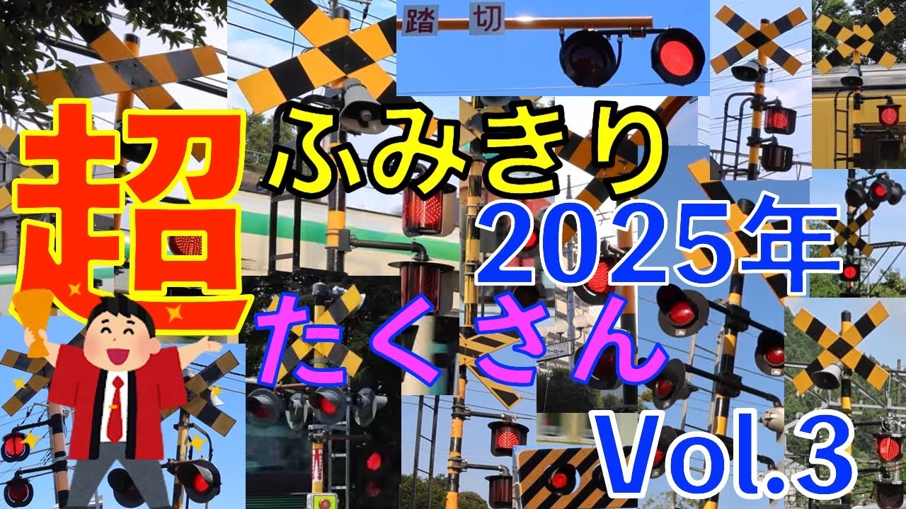 🚦【踏切特集】2025年ふみきり超たくさんVol.3✨西武・東武・JR・上田電鉄・しなの鉄道まとめ🚃Lots of Level Crossings! 2025