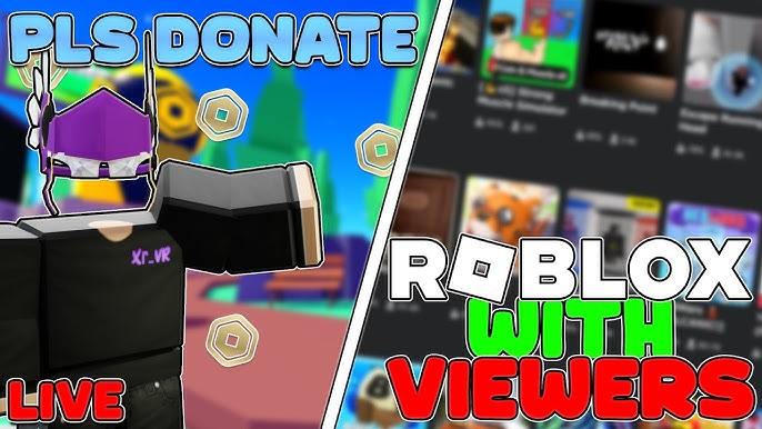 🔴LIVE PLS DONATE GIVING AWAY UP TO 1000 ROBUX TO VIEWERS!🤑💲 
