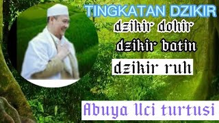 tingkatan dzikir,dzikir dohir, dzikir batin, dzikir ruh||abuya uci turtusi.