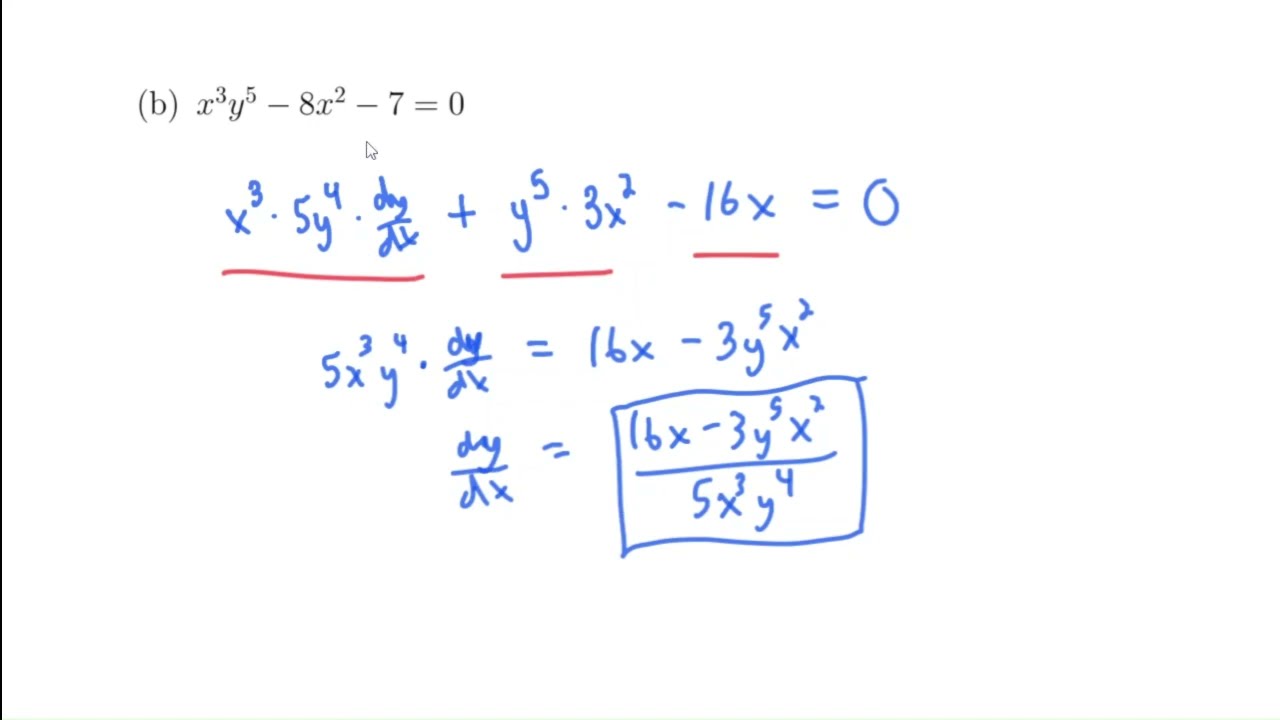 Implicit Differentiation