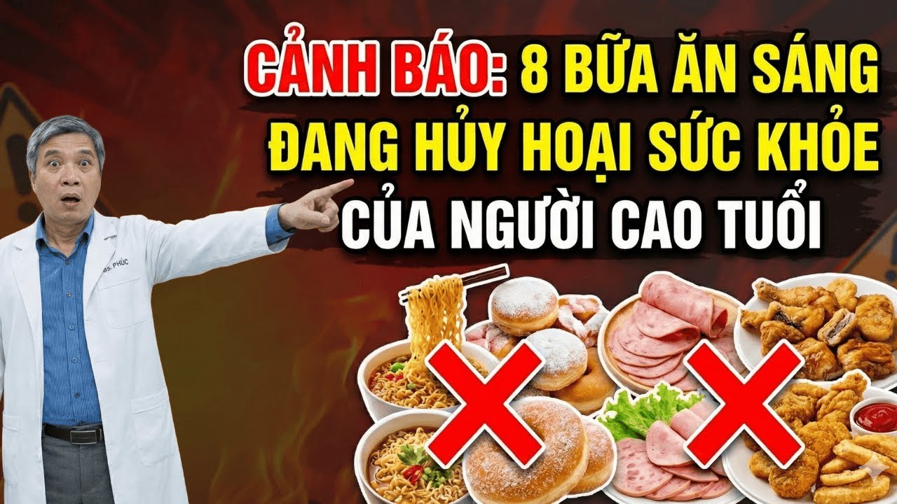 Cảnh Báo: 8 Bữa Ăn Sáng Đang Hủy Hoại Sức Khỏe Của Người Cao Tuổi