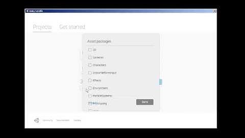 Creating a new project in unity 5