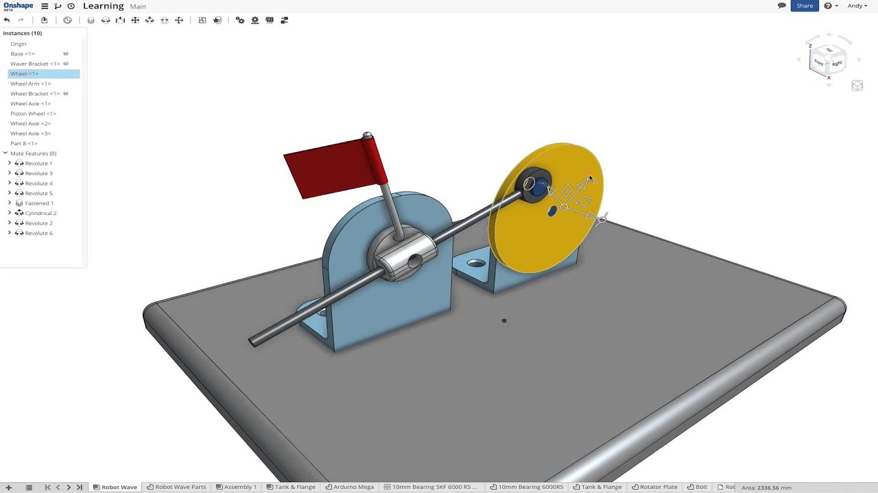 Onshape Mate Demonstration YouTube