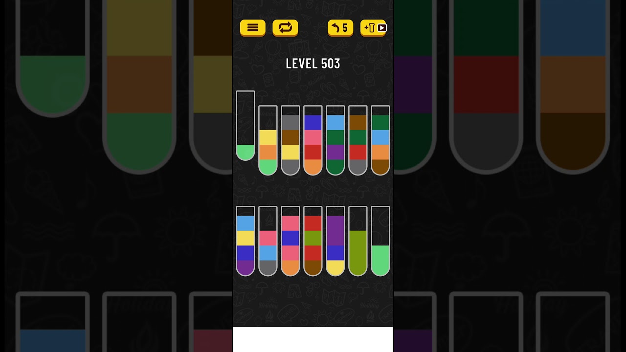 How to do Water sort Puzzle level 503 | Water sort puzzle | Color Sorting Game | Gaming Shortcuts |