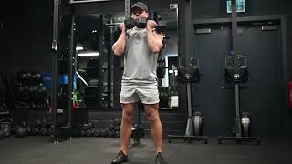 Dumbbell pause front squat