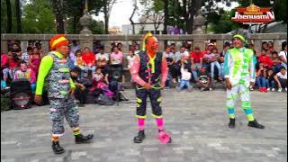 Pikolin, kiwi y staff Los Mejores Payasos