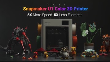 Snapmaker U1 3D Printer Spotlight | Print 4 Colors Simultaneously in One Go!