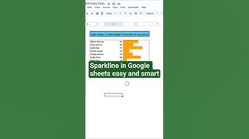 Master Sparkline in Google Sheets | Simple & Powerful Charts.#sparklines #googlesheetstips