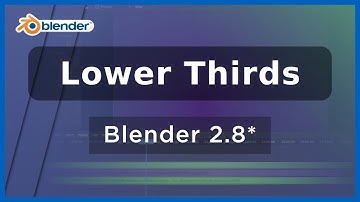 Animated Lower Thirds | Blender tutorial