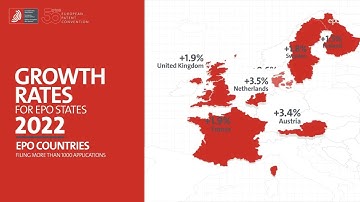 EPO Patent Index 2022: Growth rates for EPO states