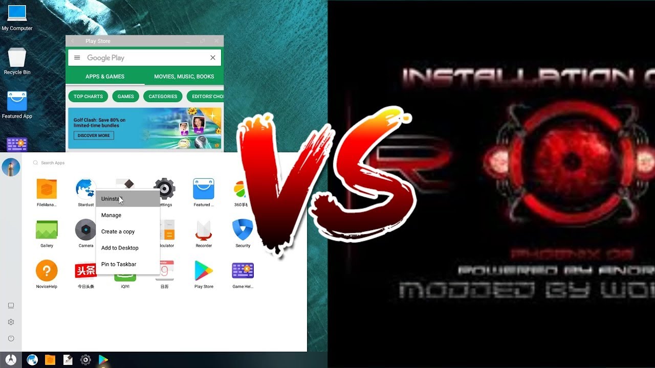 الفرق بين الفونيكس والفونيكس روك Phoenix OS VS Pheonix ROC - YouTube
