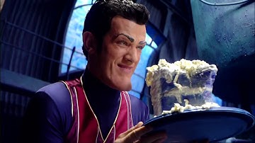 every episode of lazytown but only when robbie comments on his freshly baked cake