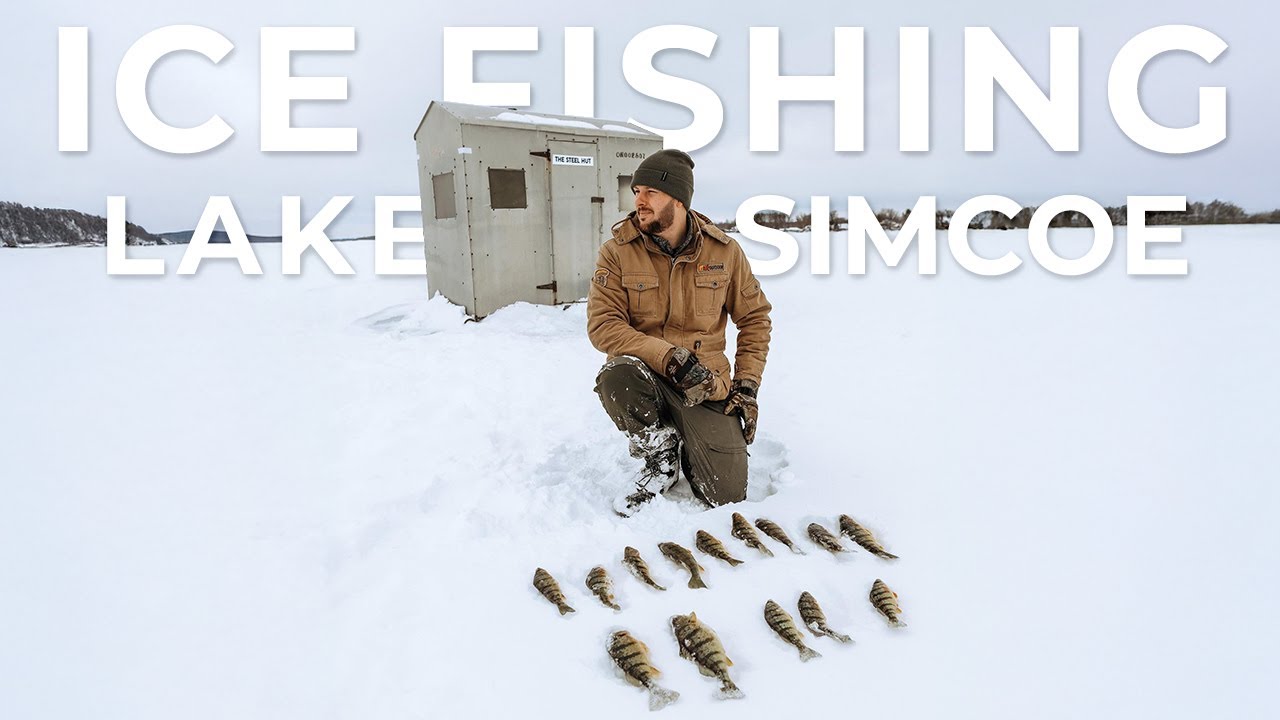 ICE FISHING - LAKE SIMCOE, COOKS BAY - HOT BOX HUTS - JUMBO PERCH