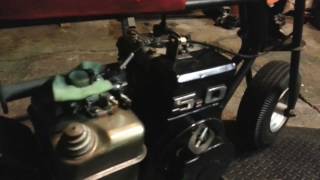 Mini bike modified Briggs 5hp flathead, first run