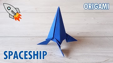 SPACESHIP ORIGAMI|HOW TO MAKE A EASY PAPER SPACESHIP TUTORIAL|STEP BY STEP FOLDING WITH INSTRUCTIONS