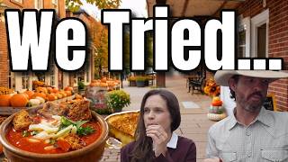 We TRIED!😄Mountain People in the Fall 🍂 Cozy Mountain Town Shops Walk Through & Homemade Tomato Soup